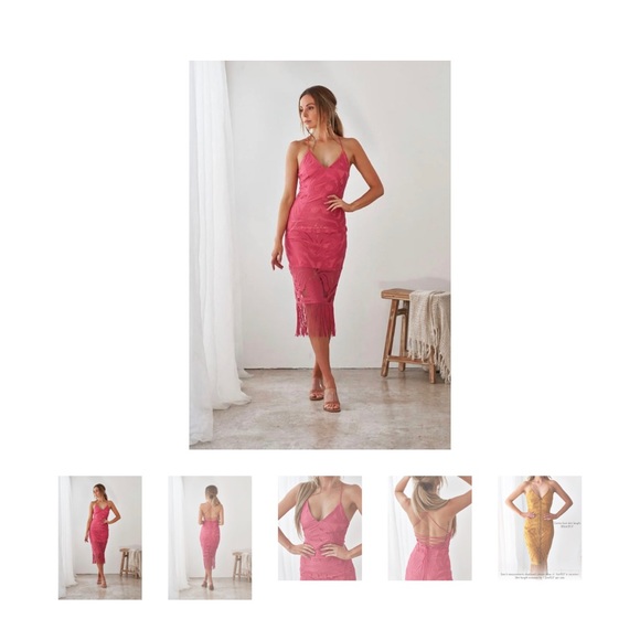 Khaleesi dress Salmon pink blondie boutique dress size 8 - Picture 5 of 5